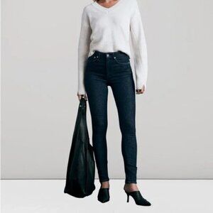 Rag & Bone Nina High Rise Skinny Jeans in Bright Rinse
